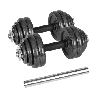 REBEL ACTIVE manubri regolabili in custodia 30 kg con bilanciere
