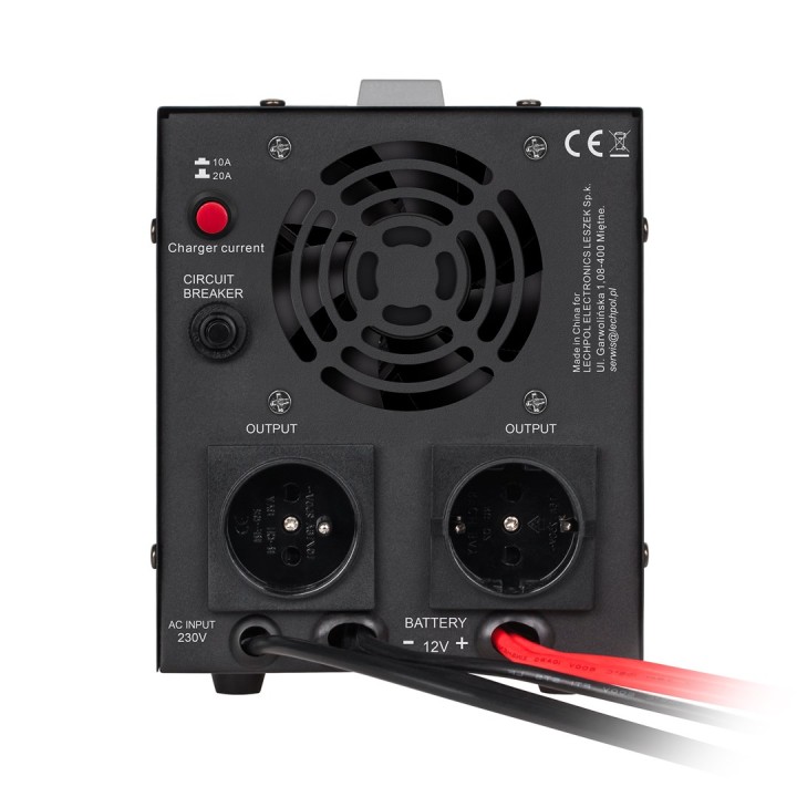 Rebel POWER-1000 alimentatore di emergenza – inverter ad onda sinusoidale pura con funzione di carica 12V 230V 1000VA/700W