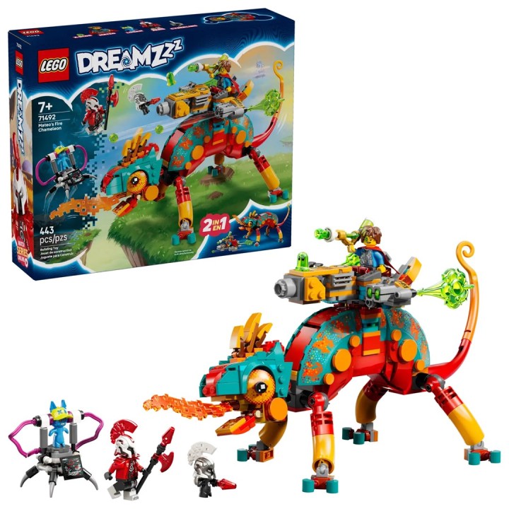 LEGO DREAMZZZ 71492 Camaleonte di Fuoco di Mateo
