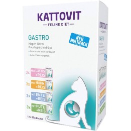 KATTOVIT Feline Diet Gastro - cibo umido gatti - 12 x 85g