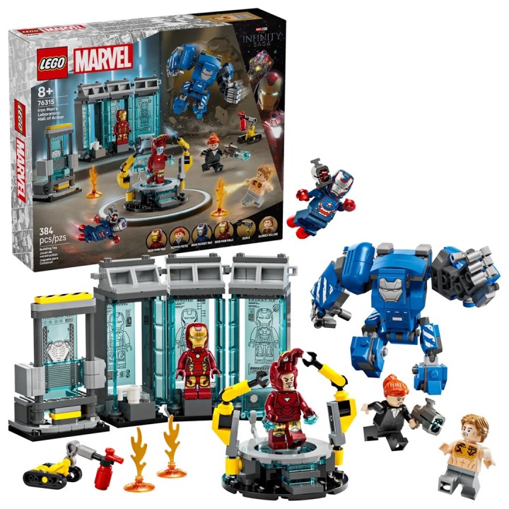 LEGO MARVEL 76315 Laboratorio di Iron Man: Hall of Armor