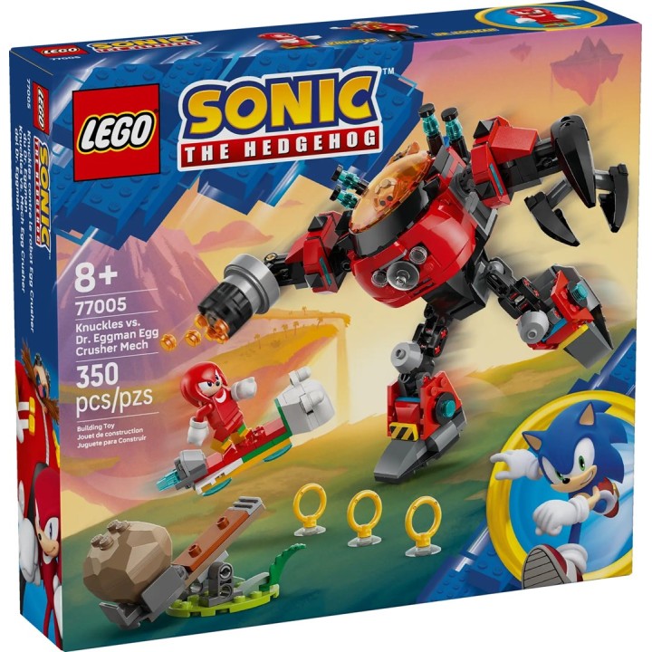 LEGO SONIC THE HEDGEHOG 77005 Knuckles vs. Dr. Eggman Mech Schiaccia Uova