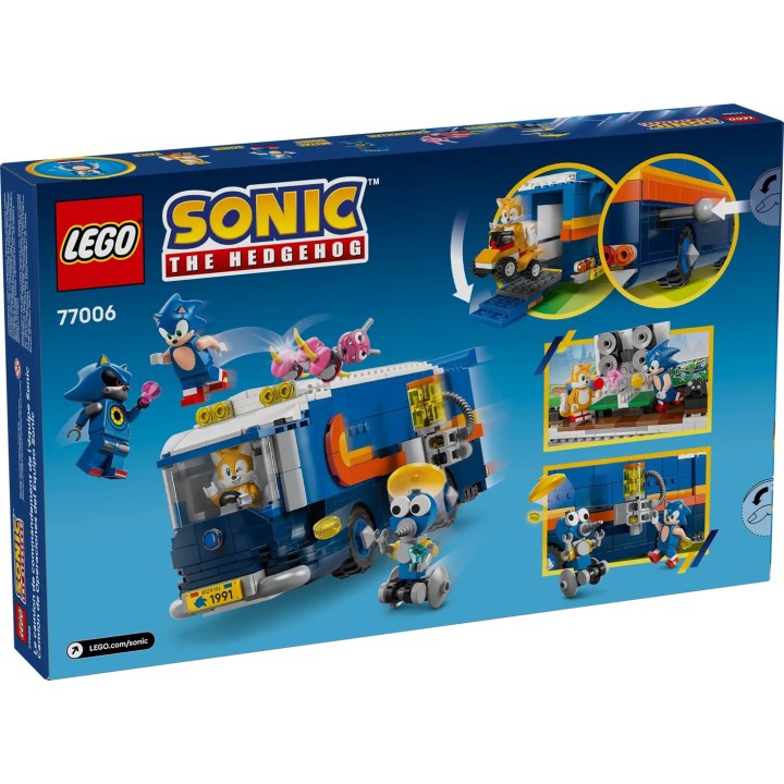 LEGO SONIC THE HEDGEHOG 77006 Camion di Comando Team Sonic