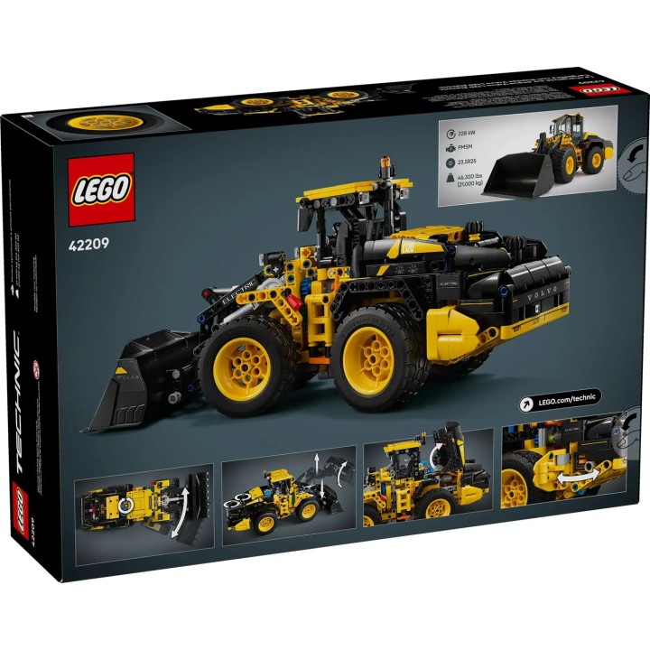 LEGO TECHNIC 42209 Volvo L120 Caricatore gommato elettrico