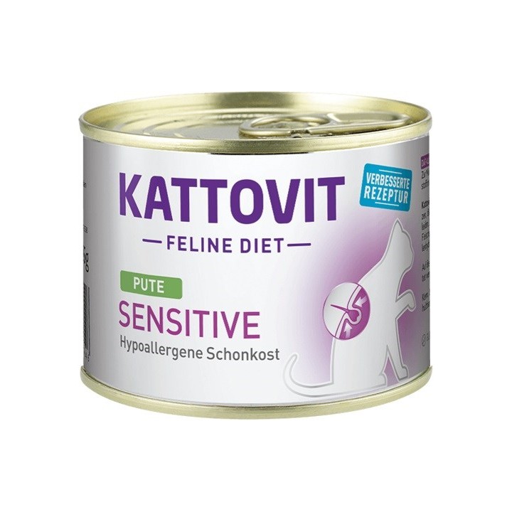 KATTOVIT Sensitive Tacchino - cibo umido gatti - 185g