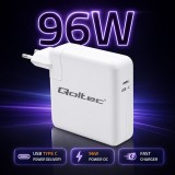 Qoltec 51783 PD 96W caricabatterie | 5-20V | 3-4.8A | USB-C
