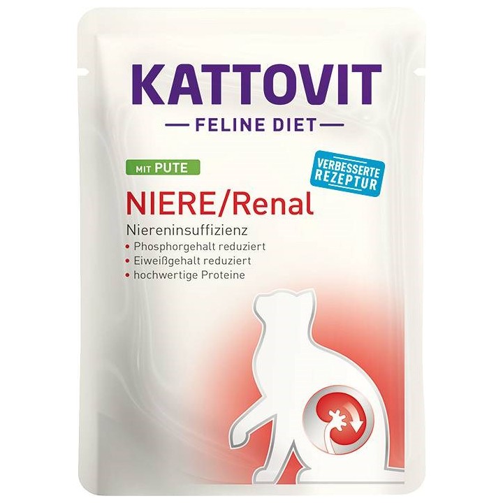 KATTOVIT Feline Diet Niere/Renal - cibo umido gatti - 12 x 85g