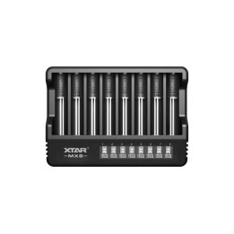 Caricabatterie Li-ion 3 6V / 3 7V / 1 5V e 1 2V Ni-MH XTAR MX8