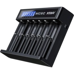 Caricabatterie Li-ion XTAR MC6C