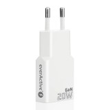 Caricabatterie everActive GaN SUPER SLIM SC-340Q USB QC3.0 e USB-C PD 20W