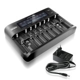 Caricabatterie per batterie cilindriche Li-ion e Ni-MH everActive UC-800
