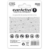 Batterie ricaricabili everActive R14/C Ni-MH 3500 mAh pronte all'uso