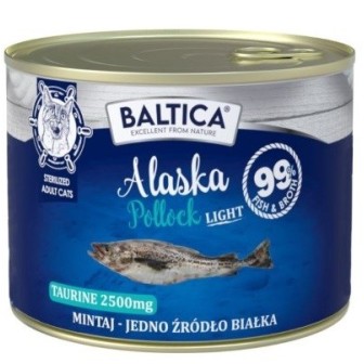 BALTICA Excellent Monoprotein Pollock Light - cibo umido per gatti - 185g