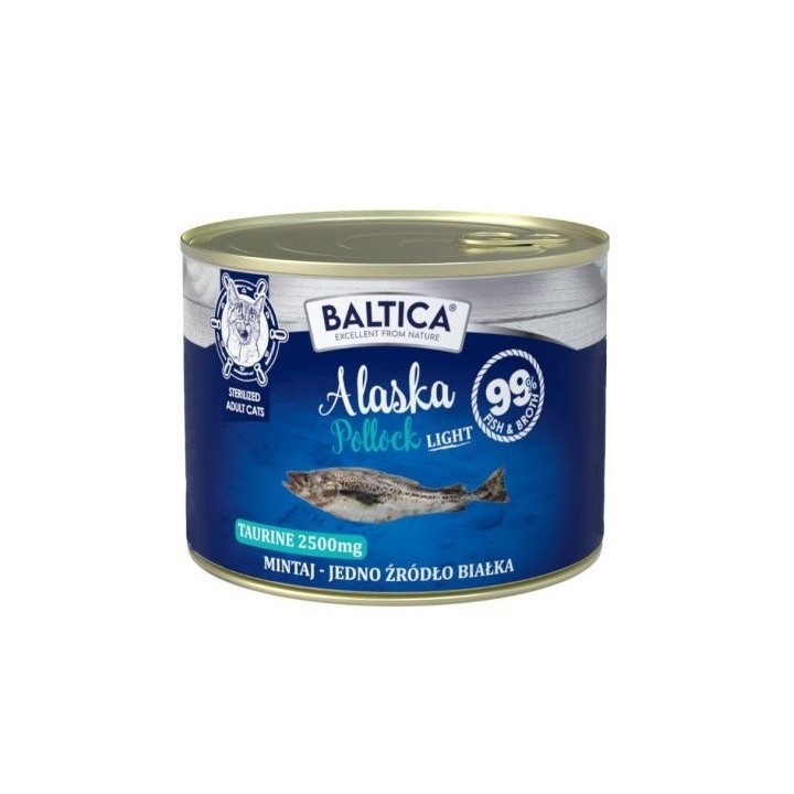 BALTICA Excellent Monoprotein Pollock Light - cibo umido per gatti - 185g