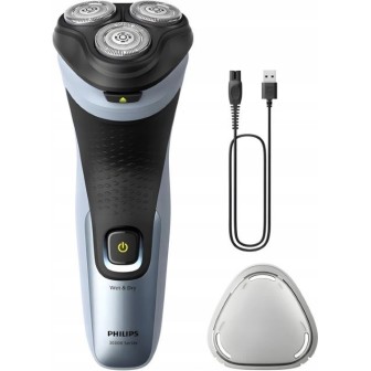Philips X3063/00 Rasoio uomo Rasoio rotante Regolabarba Nero Blu