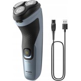 Philips X3063/00 Rasoio uomo Rasoio rotante Regolabarba Nero Blu