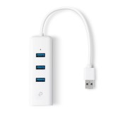 TP-Link UE330 Docking station/replicatore di porte per laptop Cablato USB 3.2 Gen 1 (3.1 Gen 1) Type-A Bianca