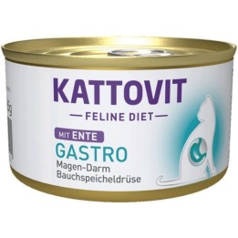 KATTOVIT Feline Diet Gastro Anatra - cibo umido per gatti - 85g
