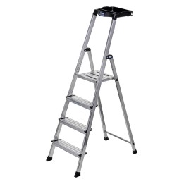 Krause scala pieghevole Secury argento