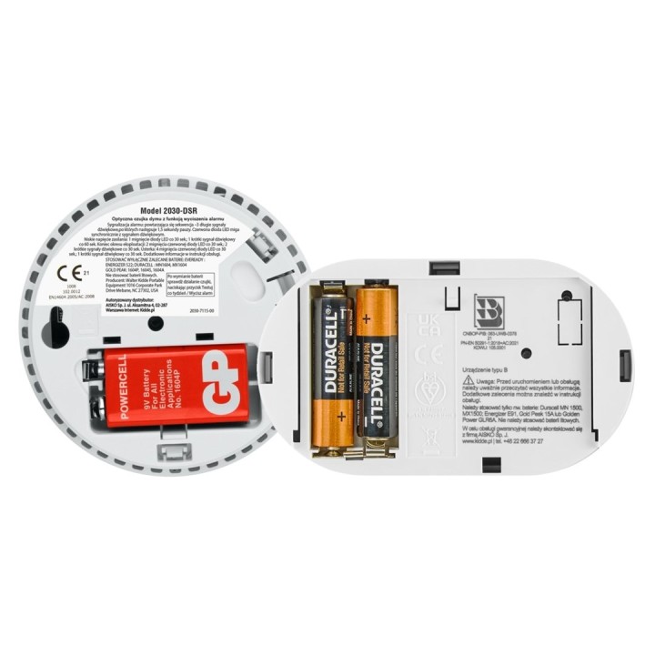 Rilevatore di monossido di carbonio K5CO + rilevatore di fumo 2030-DSR3 KIDDE