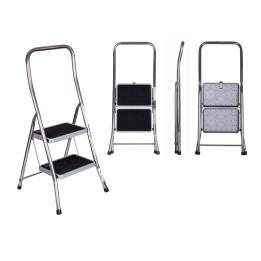 Krause scala pieghevole Toppy XL argento