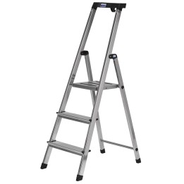 Krause scala pieghevole di sicurezza argento