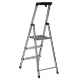 Krause scala pieghevole di sicurezza argento