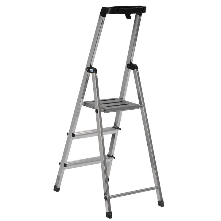 Krause scala pieghevole di sicurezza argento