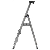 Krause scala pieghevole di sicurezza argento