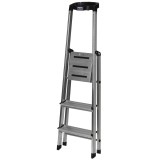 Krause scala pieghevole di sicurezza argento
