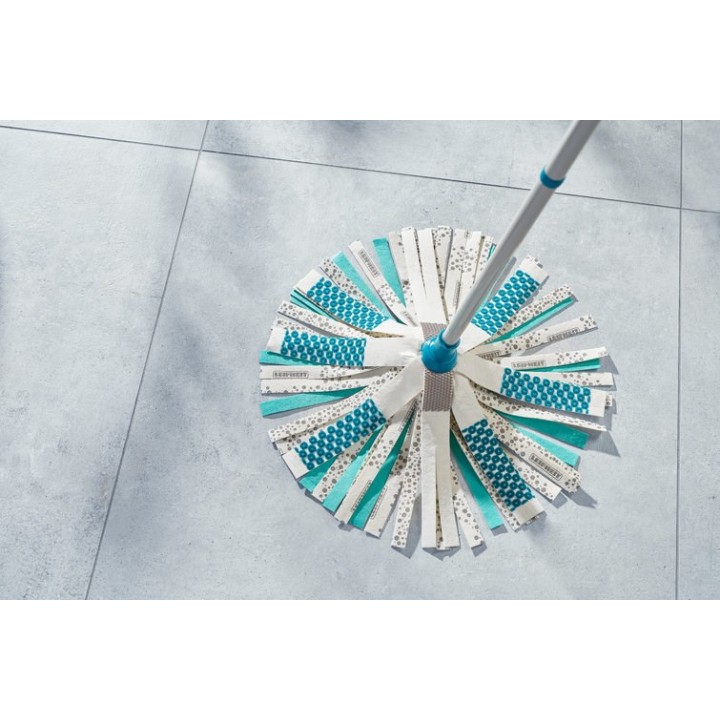 LEIFHEIT 52106 Mop fibra cotone secco e bagnato Blu Bianco