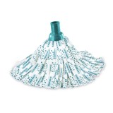 Leifheit 56792 Mocio Metallo Plastica Viscosa Turchese Bianco