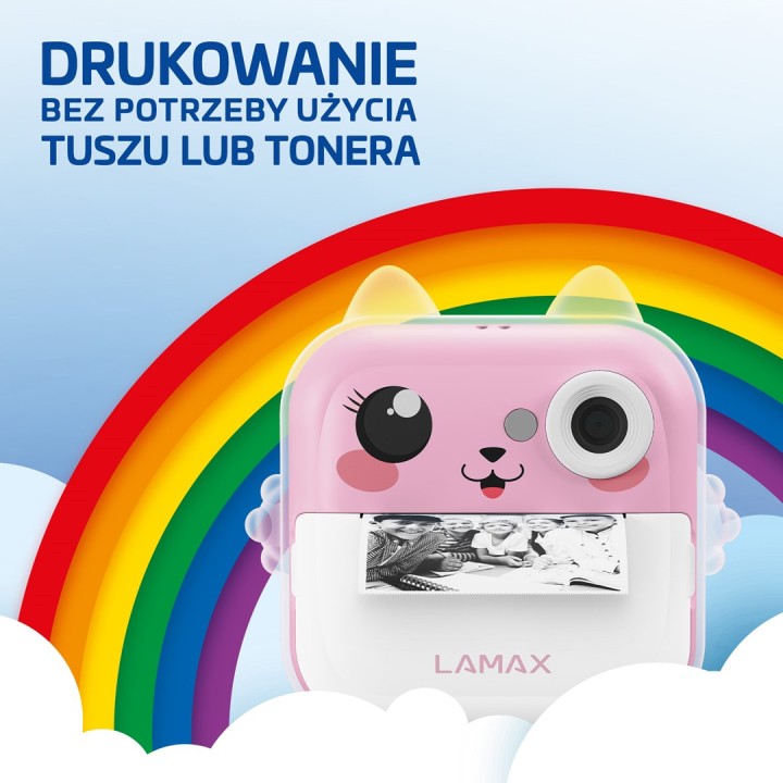 Fotocamera per bambini LAMAX InstaKid2 Plus rosa