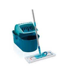 Leifheit 55092 Mop microfibra 8000 ml secco e bagnato Blu Grigio