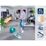 Leifheit 55092 Mop microfibra 8000 ml secco e bagnato Blu Grigio