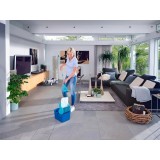 Leifheit 55092 Mop microfibra 8000 ml secco e bagnato Blu Grigio