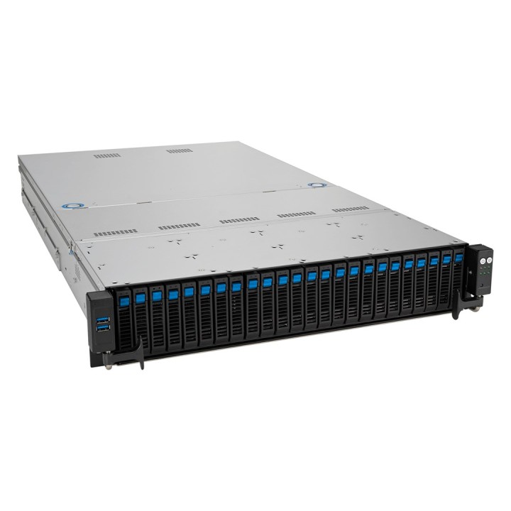 ASUS RS521A-E12-RS24U Rack Socket SP5 (2U) nero argento