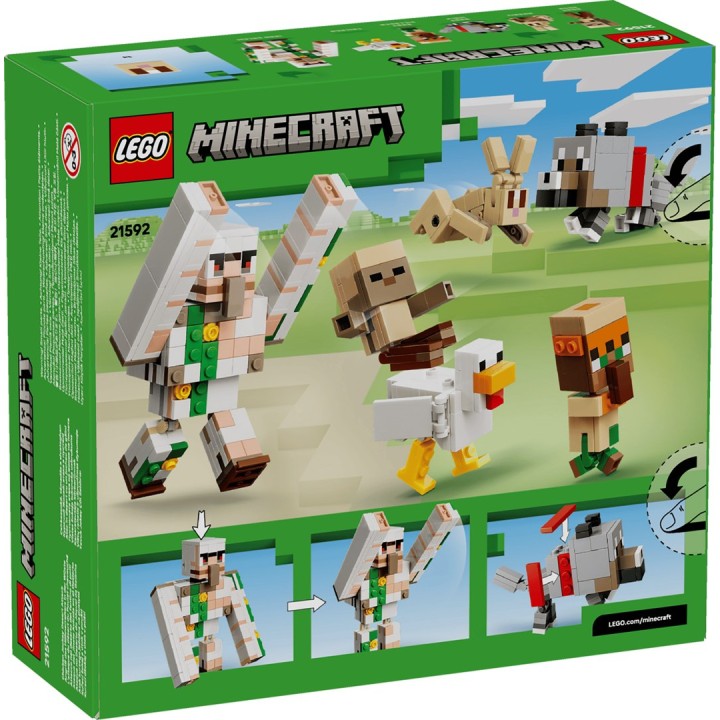LEGO MINECRAFT 21592 Attacco Cavaliere di Polli al Deserto