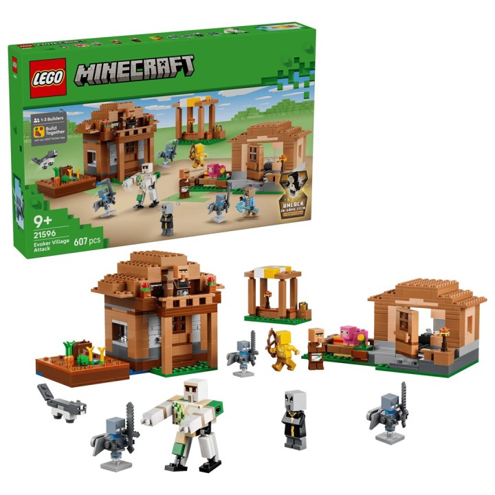 LEGO MINECRAFT 21596 Attacco Villaggio Evocatore