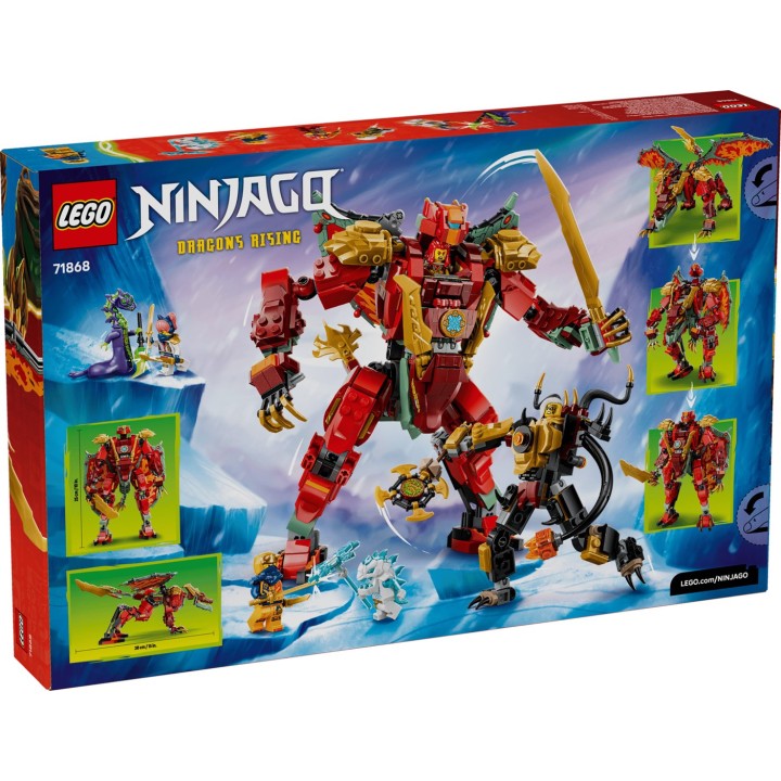 LEGO NINJAGO 71868 Mech Drago Trasformabile di Wyldfyre