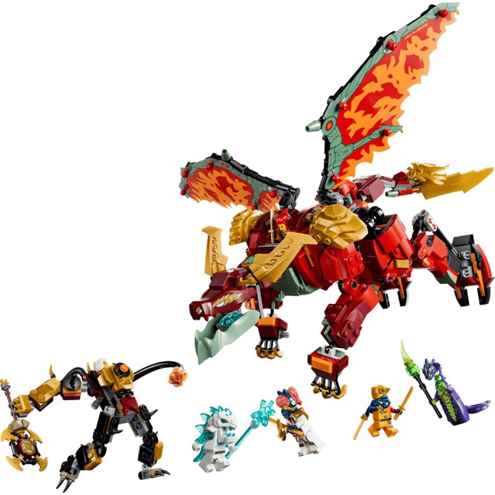LEGO NINJAGO 71868 Mech Drago Trasformabile di Wyldfyre