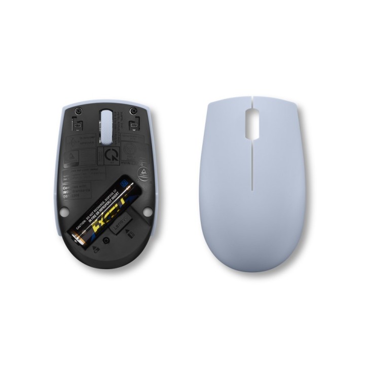 Lenovo 300 Wireless Compact mouse ottico wireless compatto blu 3 tasti 1000 dpi ambidestro RF