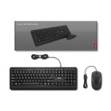 Lenovo 160 tastiera mouse incluso casa/ufficio USB US inglese nero