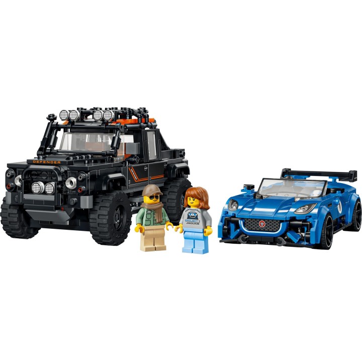 LEGO SPEED CHAMPIONS 77264 Jaguar F-TYPE Project 7 & Land Rover Defender Classico