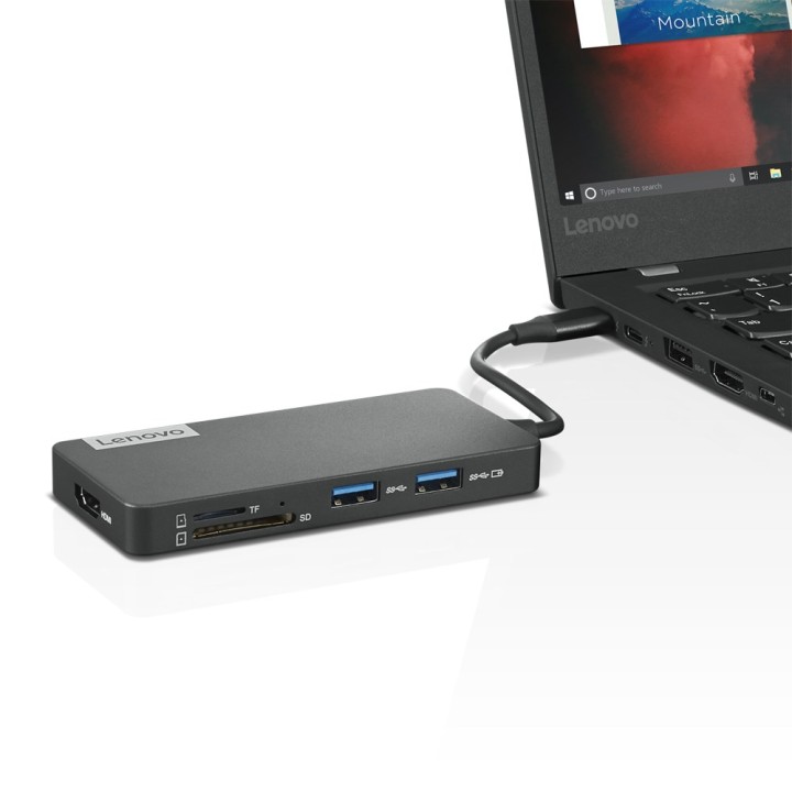 Lenovo GX90T77924 docking station/replicatore di porte per notebook USB 3.2 Gen 1 (3.1 Gen 1) Type-C grigio