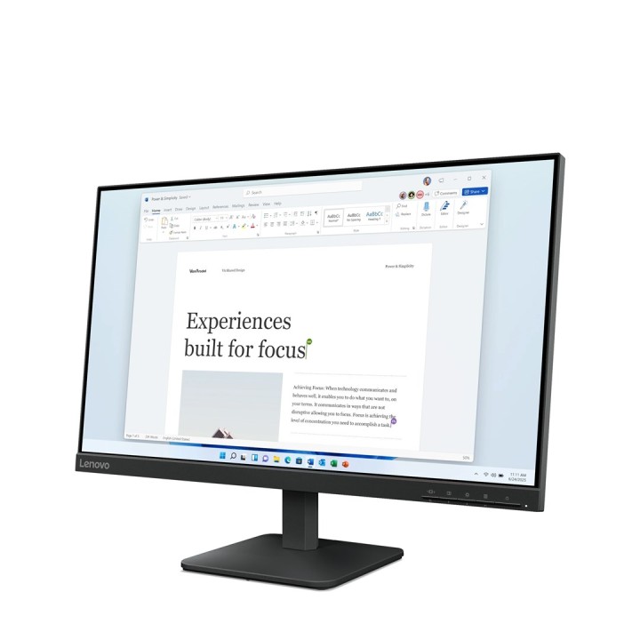 Lenovo L24-4e Monitor per computer 60.5 cm (23.8 ) 1920 x 1080 pixel Full HD LCD Nero
