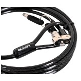 Lenovo 4Z10P40247 lucchetto a cavo nero 1.8 m