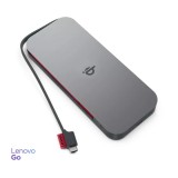 Lenovo GO polimero di litio (LiPo) 10000 mAh ricarica wireless grigio