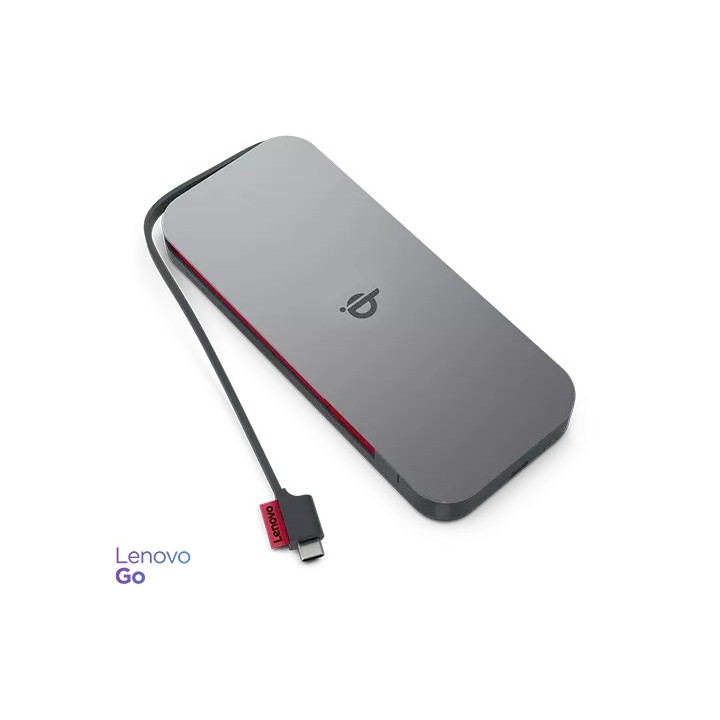Lenovo GO polimero di litio (LiPo) 10000 mAh ricarica wireless grigio