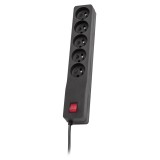 LESTAR 1966006332 prolunghe di corrente 1.5 m 230 AC prese Indoor nero